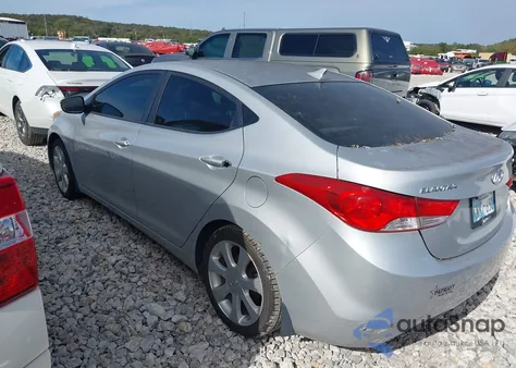 2012 Hyundai Elantra Limited (Ulsan Plant) from USA, damaged, VIN KMHDH4AEXCU309964